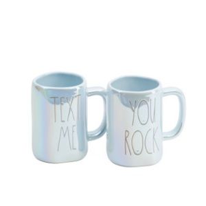 Rae Dunn Text Me You Rock mug set
